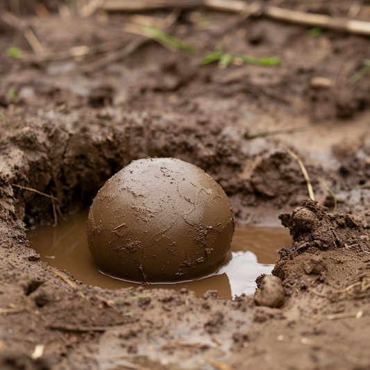 a mud ball